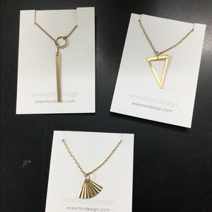 Set of 3 eNewton Design necklaces